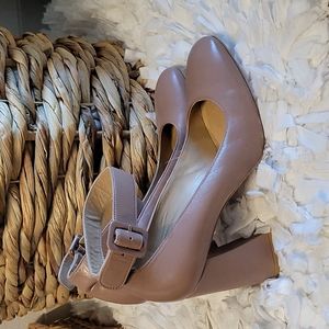Stuart weitzman clara block heels pump|mousse napa